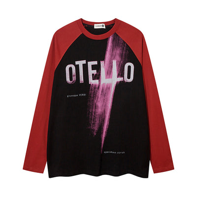 Camiseta Hombre con Letras en Contraste