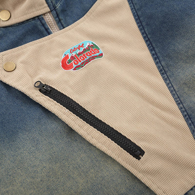 Abrigo Acolchado de Algodón con Cuello Alzado y Detalles en Contraste - Image 3