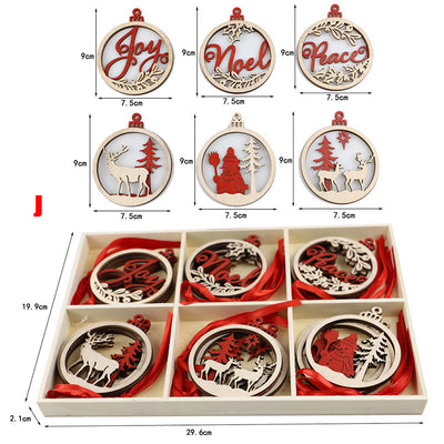 Adorno Navideño de Árbol en Madera Rústica - Image 25