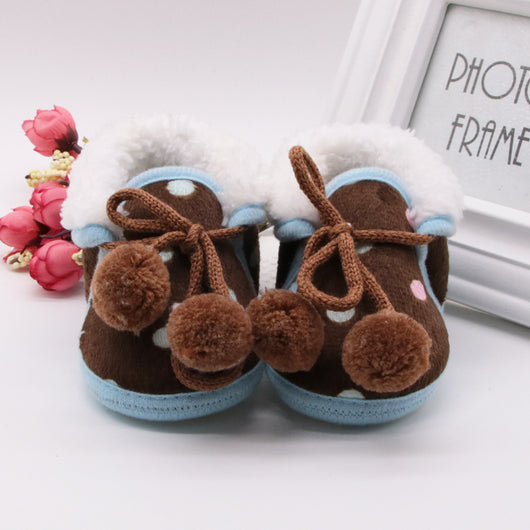 Zapatos de Bebé Otoño Invierno Antideslizantes con Suela Blanda y Forro Polar - Image 8