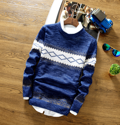 Suéter de Cuello Redondo para Hombre - Pullover Trendy Estudiante - Image 7
