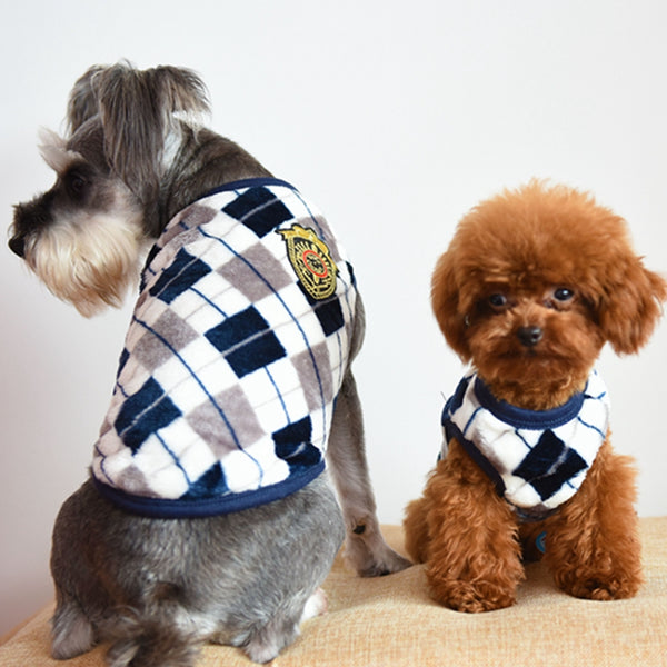 Chaleco para Perro Estampado Tartán Diamante