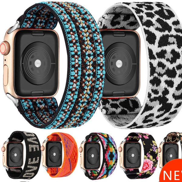 Correa Elástica Bohemia para Reloj - Banda Impresa en Nylon