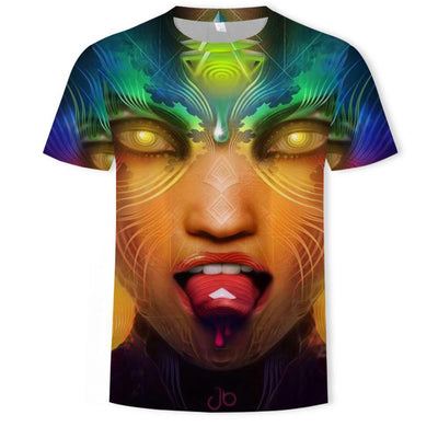 Playera Unisex con Estampado 3D Digital de Cuello Redondo - Image 11