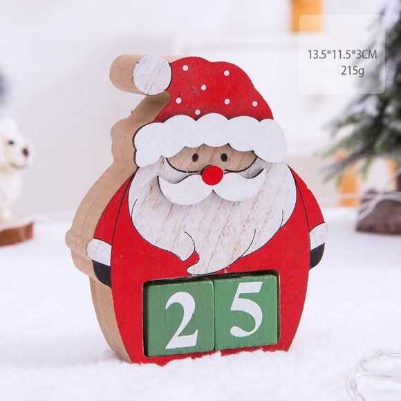 Calendario de Adviento con Escenas Navideñas Decorativas