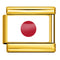 Dorado Background World Flag Photo Epoxy Italian Module Bracelet ICY0001JP Japan