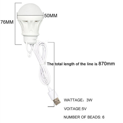 Bombilla Globo LED Portátil USB 5V para Exteriores - Image 8