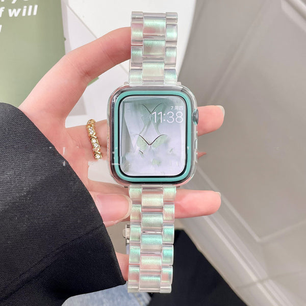 Reloj con Correa de Resina Transparente