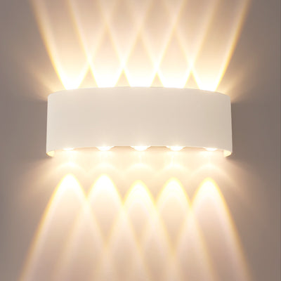 Lámpara de Pared LED Telescópica Blanca Resistente al Agua - Image 2