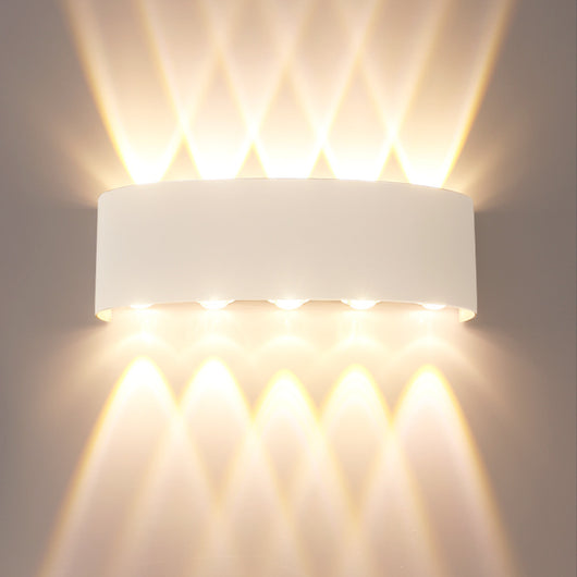 Lámpara de Pared LED Telescópica Blanca Resistente al Agua - Image 2