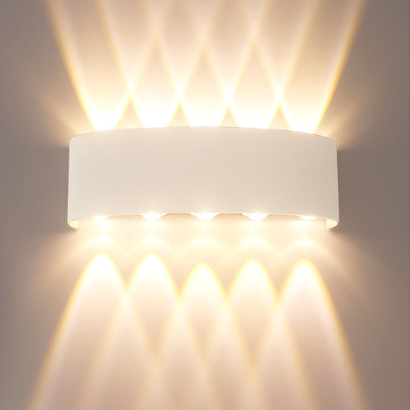 Lámpara de Pared LED Telescópica Blanca Resistente al Agua