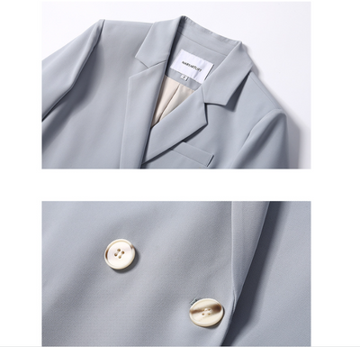 Blazer Morandi Azul Ejecutivo para Oficina y Commute - Image 5
