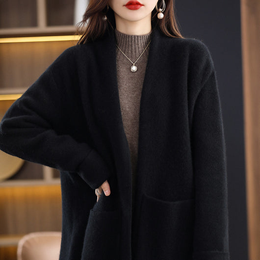 Abrigo Tejido de Largo Medio para Mujer - Colección Otoño Invierno - Image 4