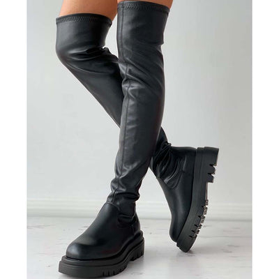 Botas Impermeables para Mujer con Suela Gruesa y Cierre Lateral - Image 8