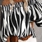 Blusa Asimétrica con Mangas Farol Estampada