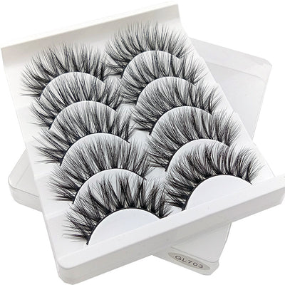 Pestañas Postizas 3D - Pack de 5 Pares Naturales y Suaves - Image 5