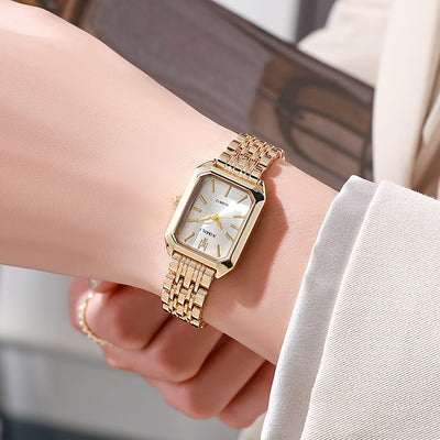 Reloj Cuadrado Elegante para Mujer con Cuarzo y Banda de Acero Inoxidable - Image 24