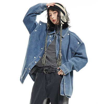 Chaqueta Denim Retro Lavada con Estilo Japonés - Image 22