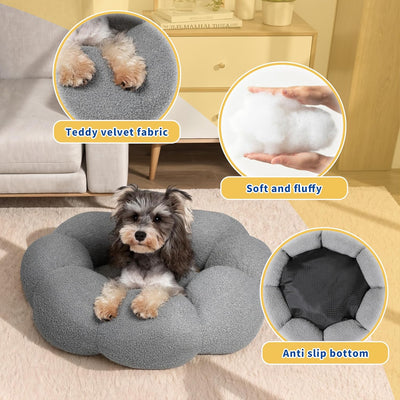 Cama Donut Térmica para Gatos y Perros - Cómoda Felpa con Base Antideslizante - Image 2