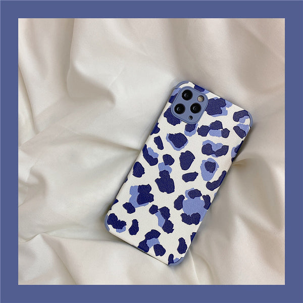 Funda para iPhone 7 8 Plus X XS 11 Pro Max con Diseño Leopardo Japonés y Coreano