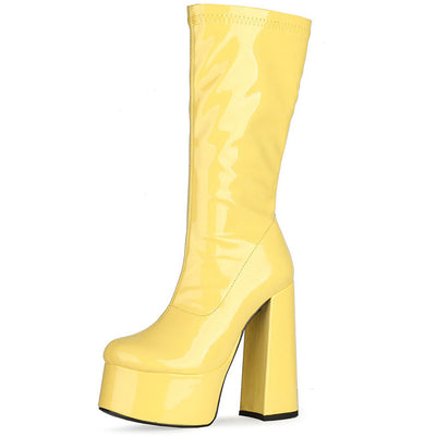 Botas de Charol con Tacón Super Alto y Punta Reforzada - Image 11