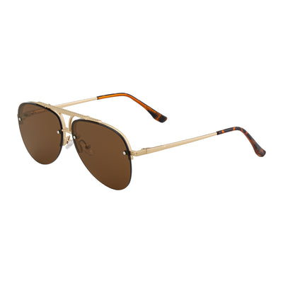 Gafas de Sol Hombre Montura Metalizada Media Armazón - Image 7