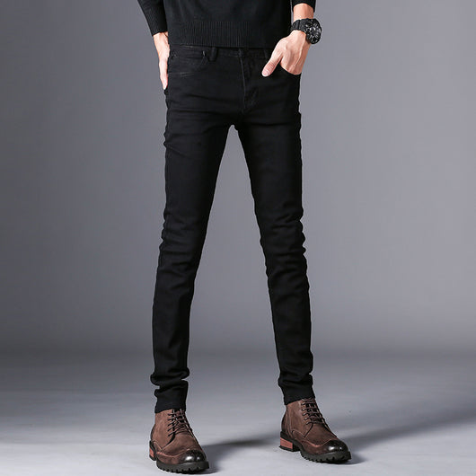 Pantalón Negro Slim Fit Casual de Largo Completo - Image 3