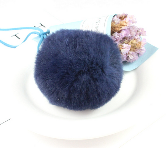 Llavero Pompón de Pelo de Conejo - Accesorio DIY Hecho a Mano - Image 12