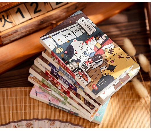 Cuaderno de Bolsillo Gato Montaña - Diario Ilustrado a Mano con Diseño Kawaii - Image 18