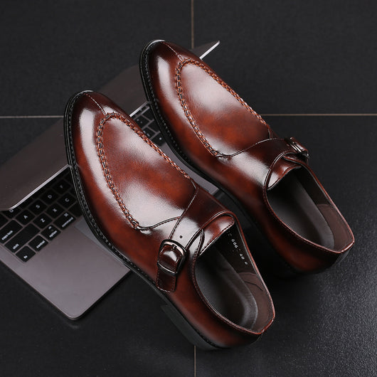Zapatos Formales de Cuero con Refuerzo en la Punta - Estilo Británico