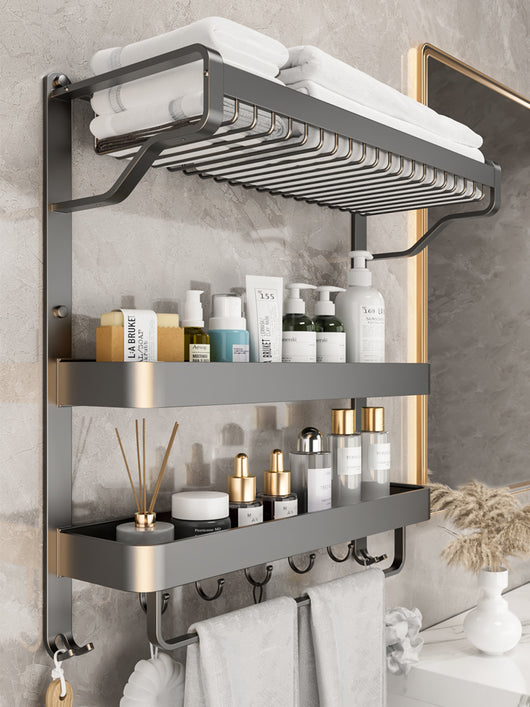 Organizador de Baño Mural Multicapa sin Perforaciones - Image 23