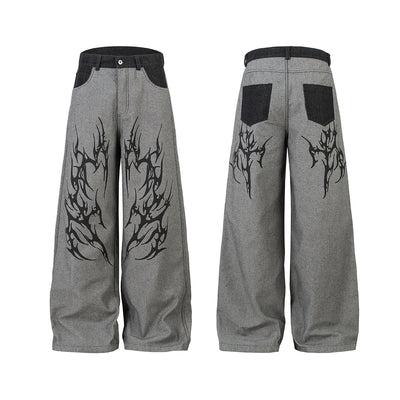 Pantalones Vaqueros Anchos Estilo Americano para Hombre - Image 8