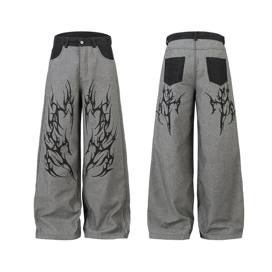 Pantalones Vaqueros Anchos Estilo Americano para Hombre - Image 8