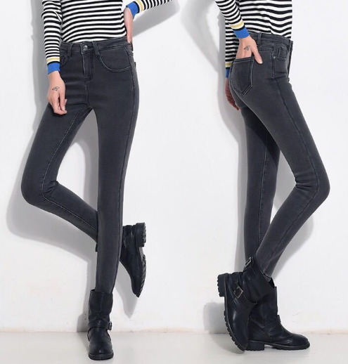 Pantalones Vaqueros de Terciopelo Grueso para Mujer