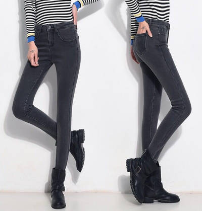 Pantalones Vaqueros de Terciopelo Grueso para Mujer