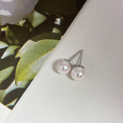 Aretes de Plata S925 Clásicos 8-9mm Brillo Intenso - Image 15