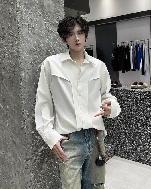 Camisa de Manga Larga Premium Ruoshuai para Hombre - Otoño - Image 24