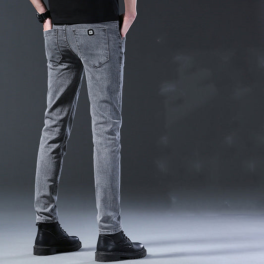 Jeans Casuales Elásticos de Cintura Media para Hombre - Image 2