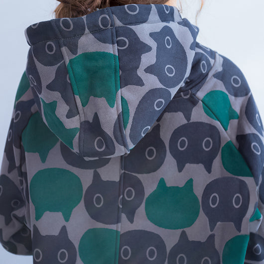 Suéter Hoodie Estampado Grueso para Mujer - Image 6