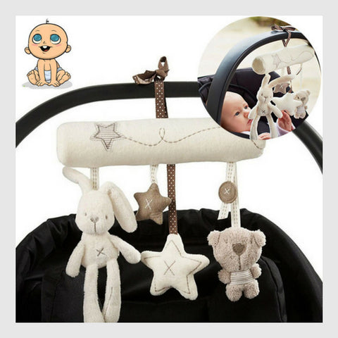 Juguetes Colgantes Suaves para Bebé - Sonajeros de Peluche para Cuna y Carrito