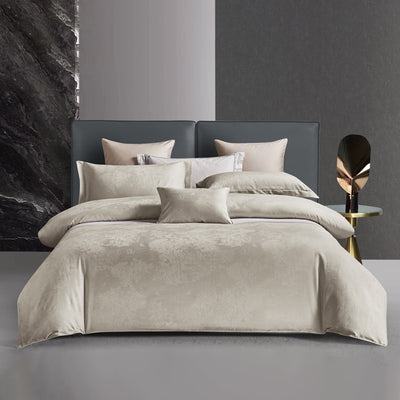 Juego de Cama Algodón Puro Jacquard Europeo 4 Piezas Lujo - Image 16