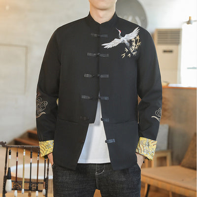 Chaqueta Hanfu Buddha Estilo Chino Retro para Hombre - Image 7