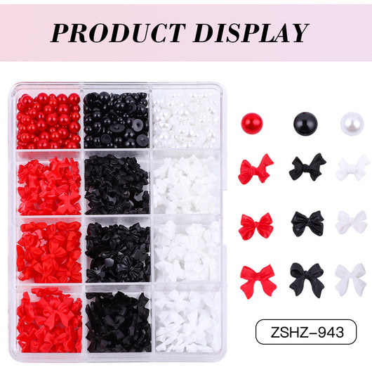 Set de Adornos Navideños de Resina con Lazos y Moños Mixtos - Image 34