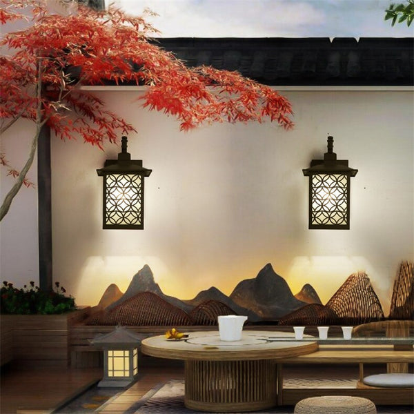 Lámpara Retro de Pared para Jardín - Iluminación Vintage para Entrada