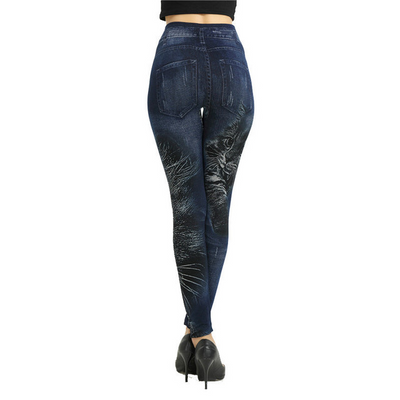 Leggings Talla Grande Efecto Denim - Comodidad de Jeggings - Image 15