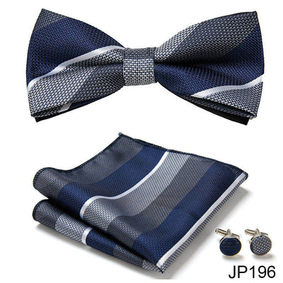 Traje Formal Elegante Coreano con Corbata de Moño - Image 36