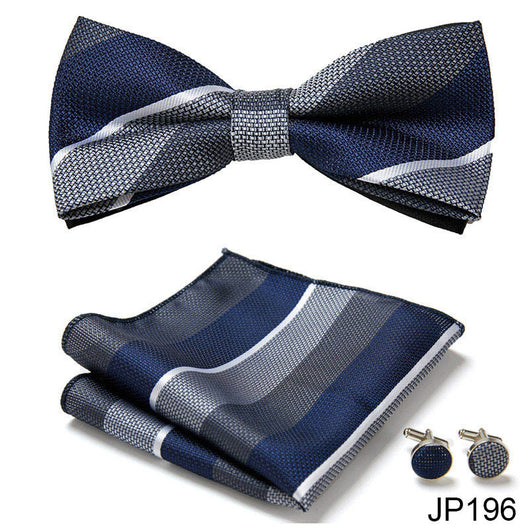Traje Formal Elegante Coreano con Corbata de Moño - Image 36