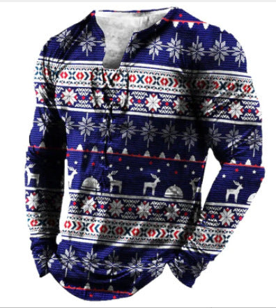 Playera Deportiva Manga Larga con Estampado Europeo y Americano para Hombre - Image 6