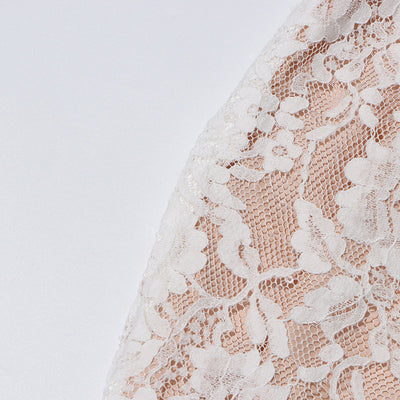 Conjunto Elegante con Blusa de Encaje Diamantado y Falda Cintura Alta - Image 18