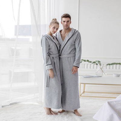 Bata Larga con Capucha para Hombre y Mujer - Ropa de Casa Cómoda - Image 8